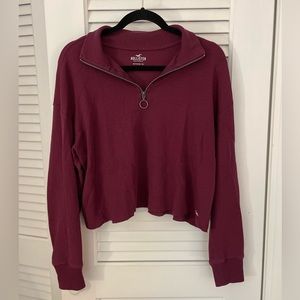 Hollister Waffle Quarter-Zip